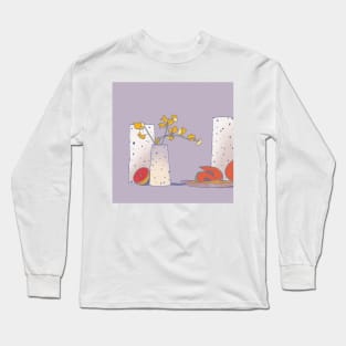 fruit + vases (purple) Long Sleeve T-Shirt